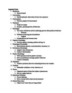 Psychology Study Guide