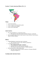 Musics of the Worlds, Chapter 11 Classnotes