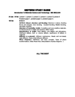 Introduction To Material Science And Engineering  - ID2L001