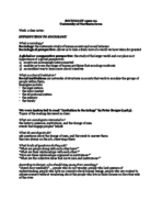 Sociology 1000, Week 1 Notes