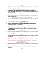 CJ 490: Media & Crime Test #1