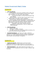 GOVT 2305 Week 3 Notes