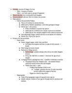 Week 2 Intro Bio Notes