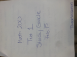 MATH 200 Test 1 Study guide 