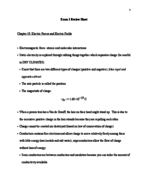 Physics 222 Exam 1 Study Guide