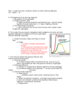 Immunology Notes - week 1 part 2