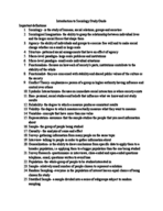 Intro to Soc study guide