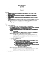 Exam 1 Study Guide