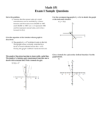 Math 151- Study Guide 