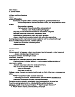 Sociology 1021 US Race and Ethnic Relations Lecture Notes Week 1: 1.15.19 & 1.17.19