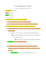 Lecture 3 Supplementary Notes - Chapter 4 - Carbon and the Molecular Diversity of Life 