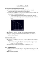 Econ 1000 Chapter 2 Notes