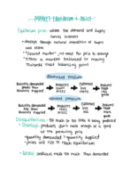 Market Equilibrium & Policy