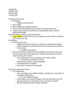 General Astronomy: The History of the Universe Lecture Notes