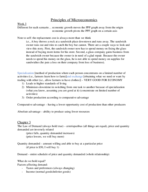 Principle of Microeconomics Week 3