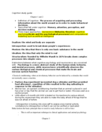 Cognition study guide chapters 1-3