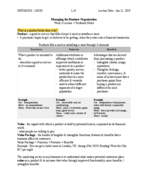 Managing the Business Organization, Week 03 Notes