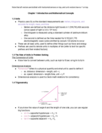 PHYS 100A - Chapter 1: Introduction and Mathematical Concepts