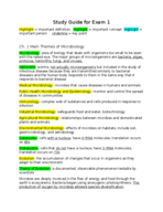 BIOL 301 Study Guide for Exam 1