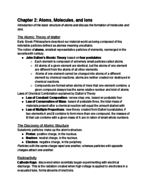 Chapter 2: Atoms, Molecules, and Ions