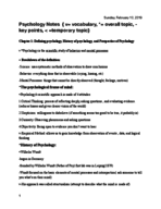 PSY 110 - Week 1 Notes