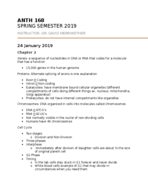 ANTH 168 - Lecture 2 Notes