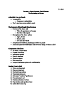 CLPS 0220, Week 2 Notes