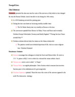 First week of notes leading to test