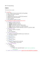 BIO 183: Chapter 1 Notes (Week 1)