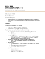 PLSC 111 - Week 1 Notes