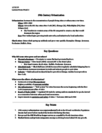 HIST 212, Week 2 Notes