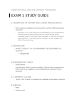 Exam 1 study guide