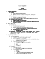 Psych 3513; Exam 1 Study Guide