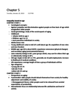 Sociology Chapter 5 Notes