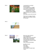 Biology II week 5 notes