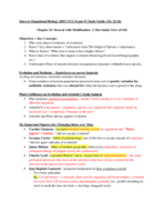 BIOL 1111 Exam 1 Study Guide (Ch. 22-26)