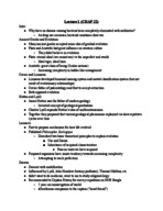 Chapter 22 and 23 Notes Biology 1111