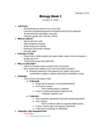Bio 101 week 3