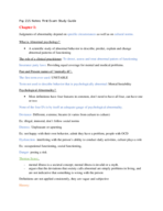 Study Guide for First Exam