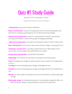 Interpreters Comm Quiz 1 study guide