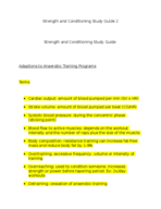 Strength & Conditioning Study Guide 2