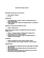 Biomechanics Review #2