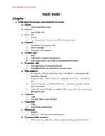 Bio 323-Review Notes