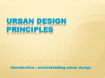 urban design notes
