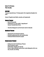 Intro to different types of theater 