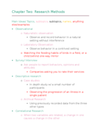 Chapter 2 Notes