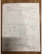 Math 1860 Quiz 1
