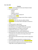 BIOE 103CS week 5 notes