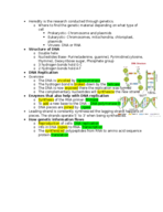 Week 6 notes Genetic Material
