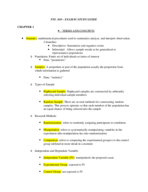 Exam 1 study guide
